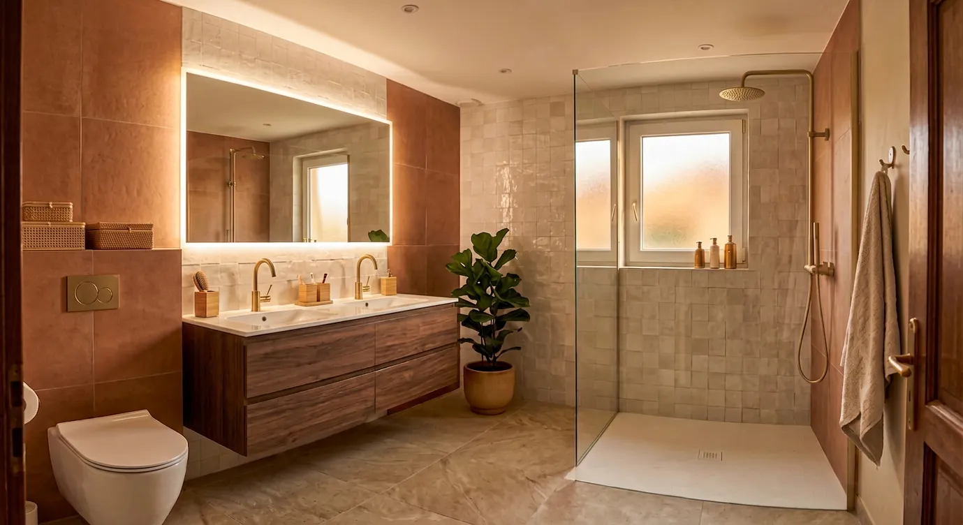 salle de bain après rénovation Caluire