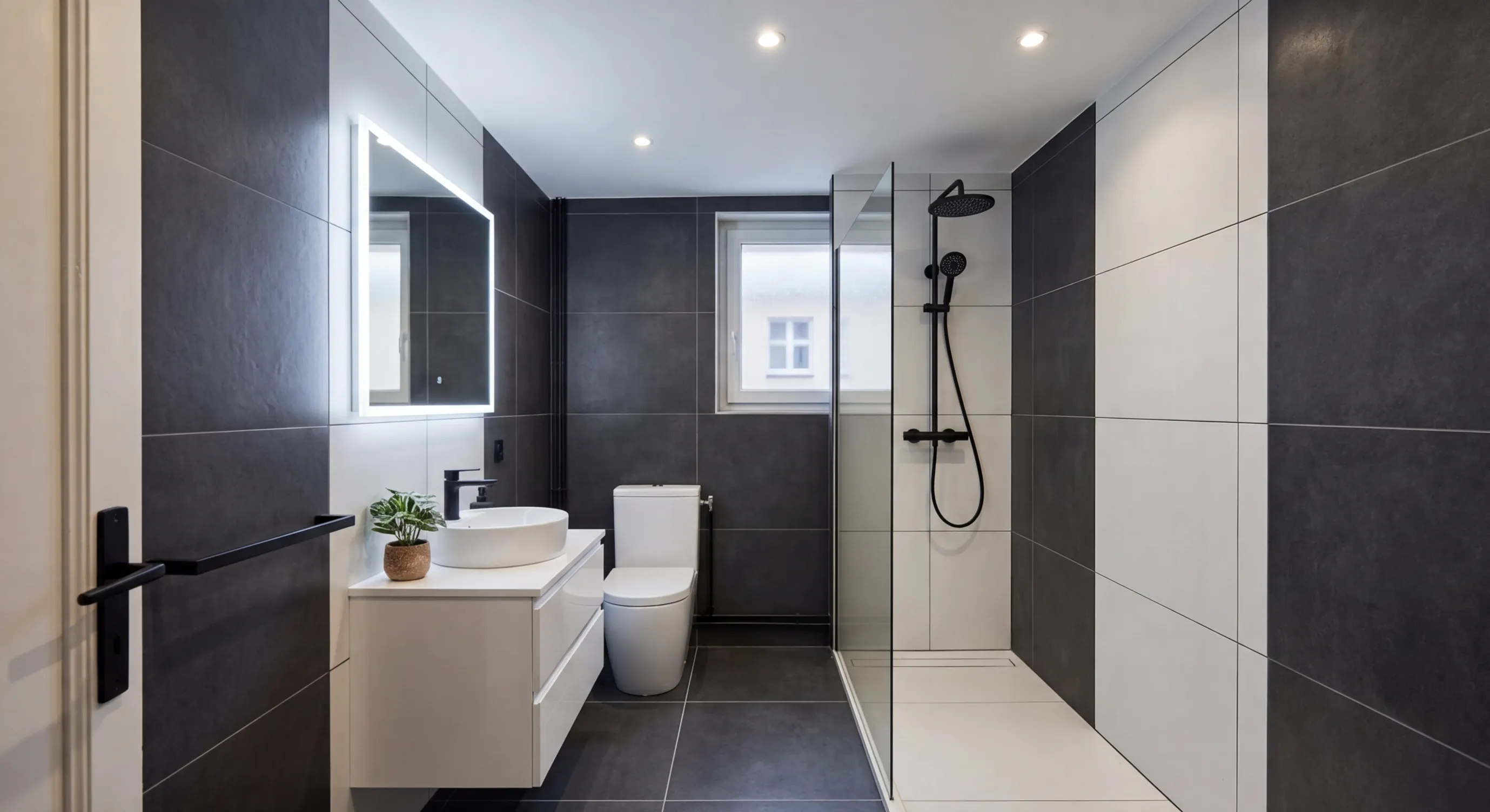 nouvelle salle de bain après remplacement baignoire Lyon 7